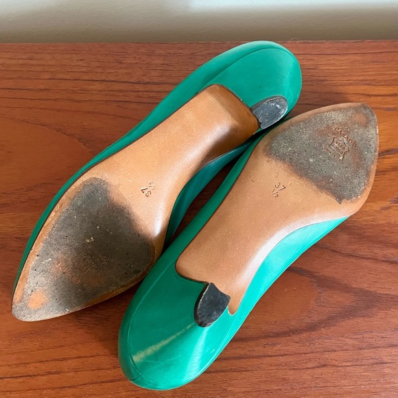 Vintage Casadei Green Kitten Heels - Picture 5 of 6